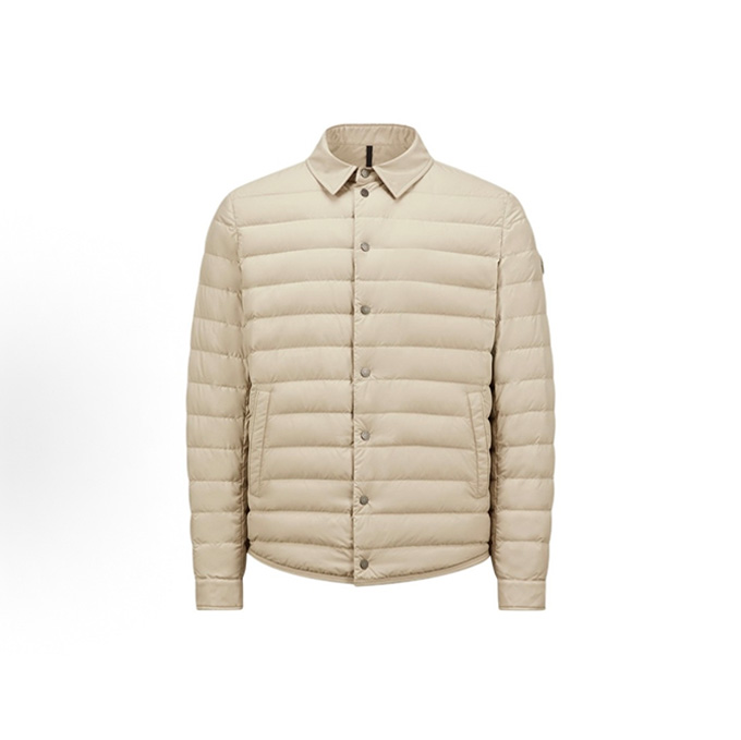 moncler bourdon shirt collar lightweight down jacket